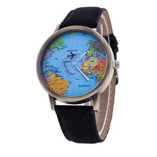 Load image into Gallery viewer, world map design wristwatch