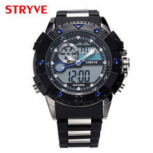 Load image into Gallery viewer, black sport wristwatch