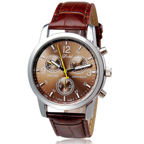 coffee color wristwatch