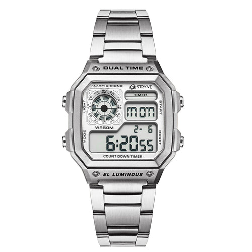 metal wristwatch