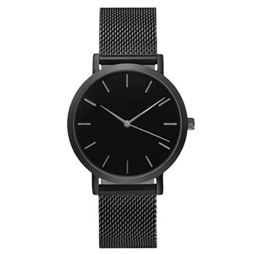 black wristwatch