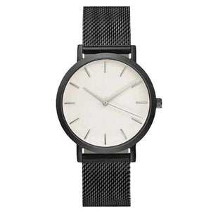 black wristwatch