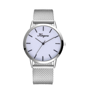 stainless steel wristwatch