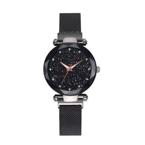 black wrist watch