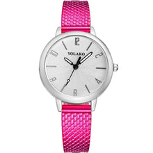 Load image into Gallery viewer, pink metal wristwatch