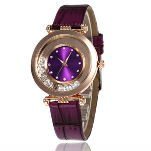 crystal wristwatch