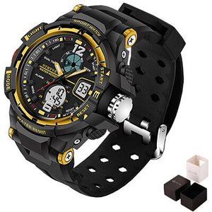black sport wristwatch