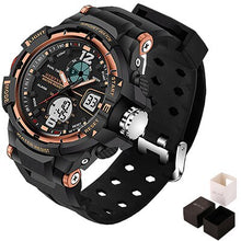 Load image into Gallery viewer, black sport wristwatch