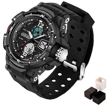Load image into Gallery viewer, black sport wristwatch