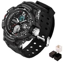 Load image into Gallery viewer, black sport wristwatch